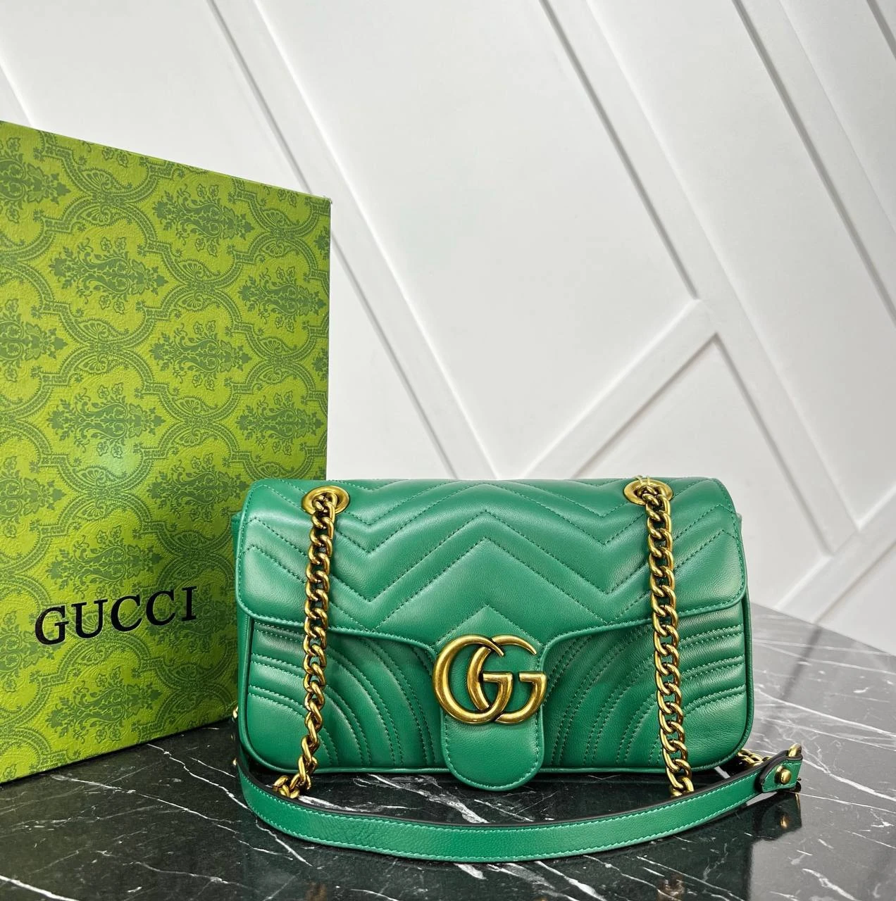 Marmont Bag - Green的图片