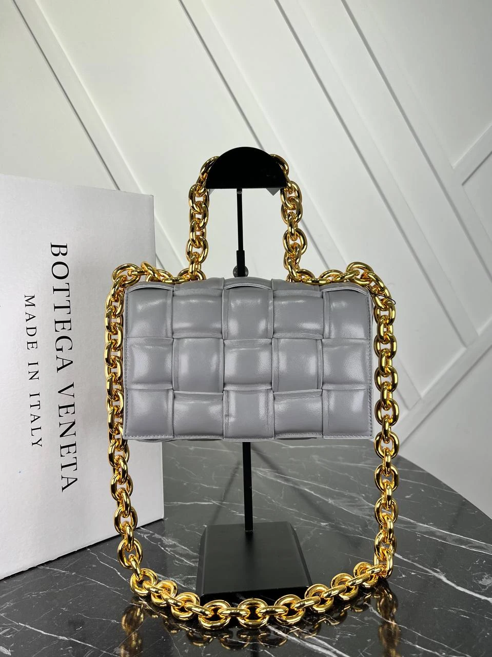 BV Casette Chain Bag  - Gray的图片