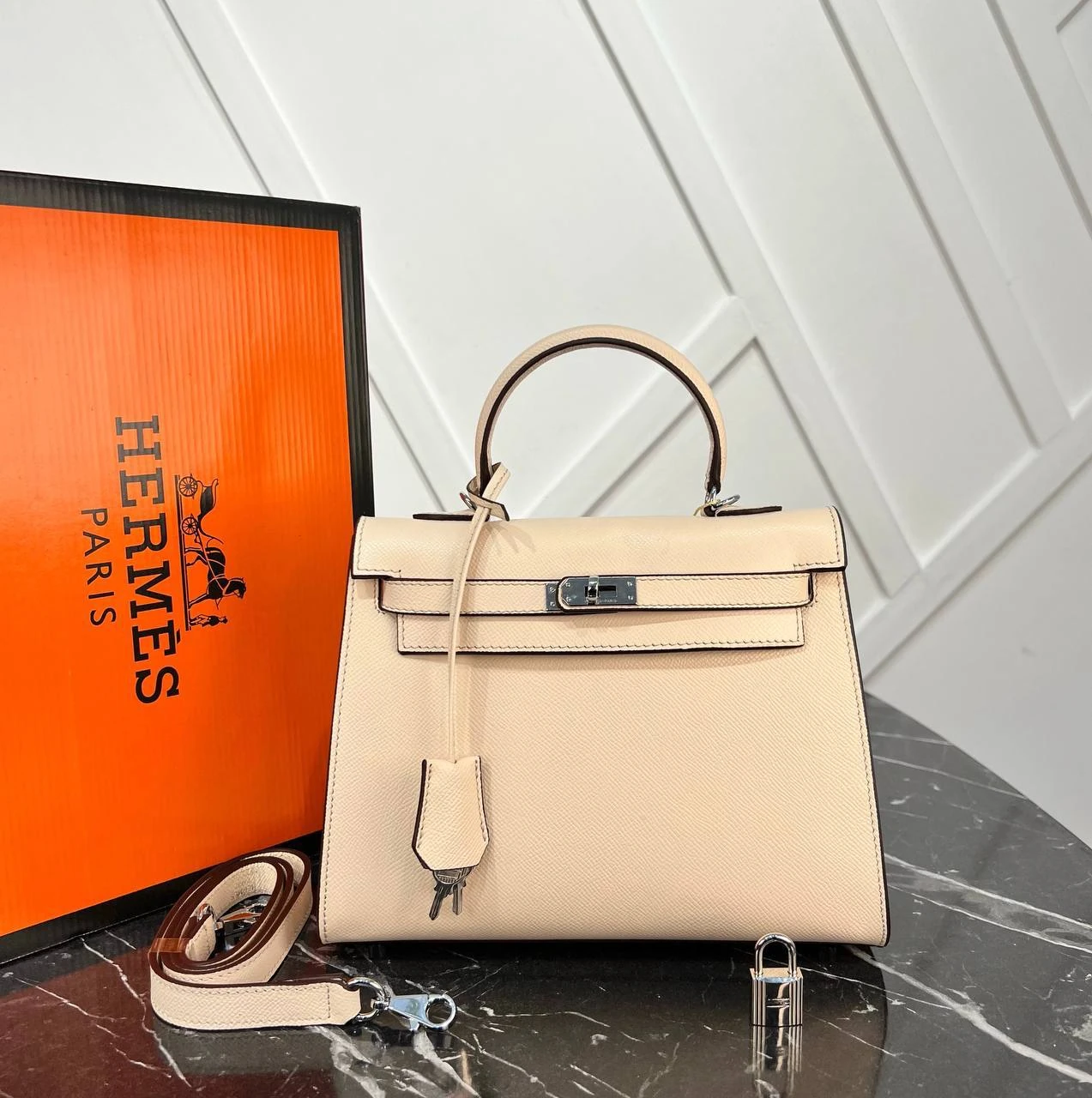 Kelly Bag 25  - Beige的图片