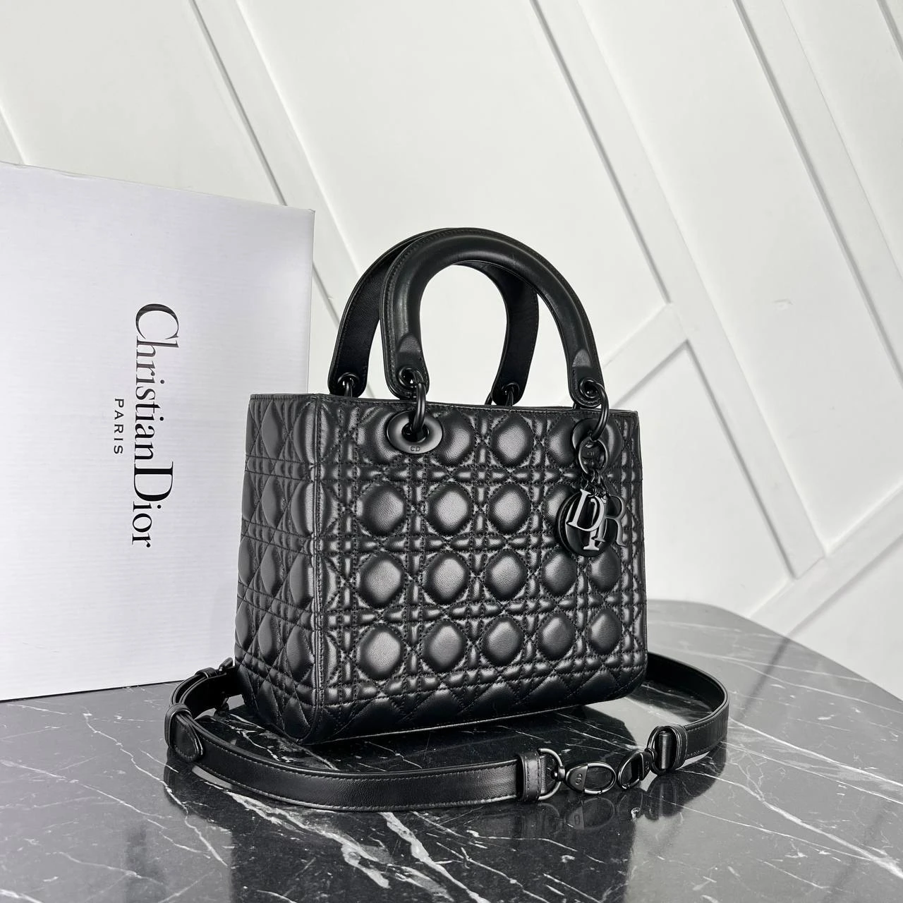 Medium Lady Bag  - Black的图片