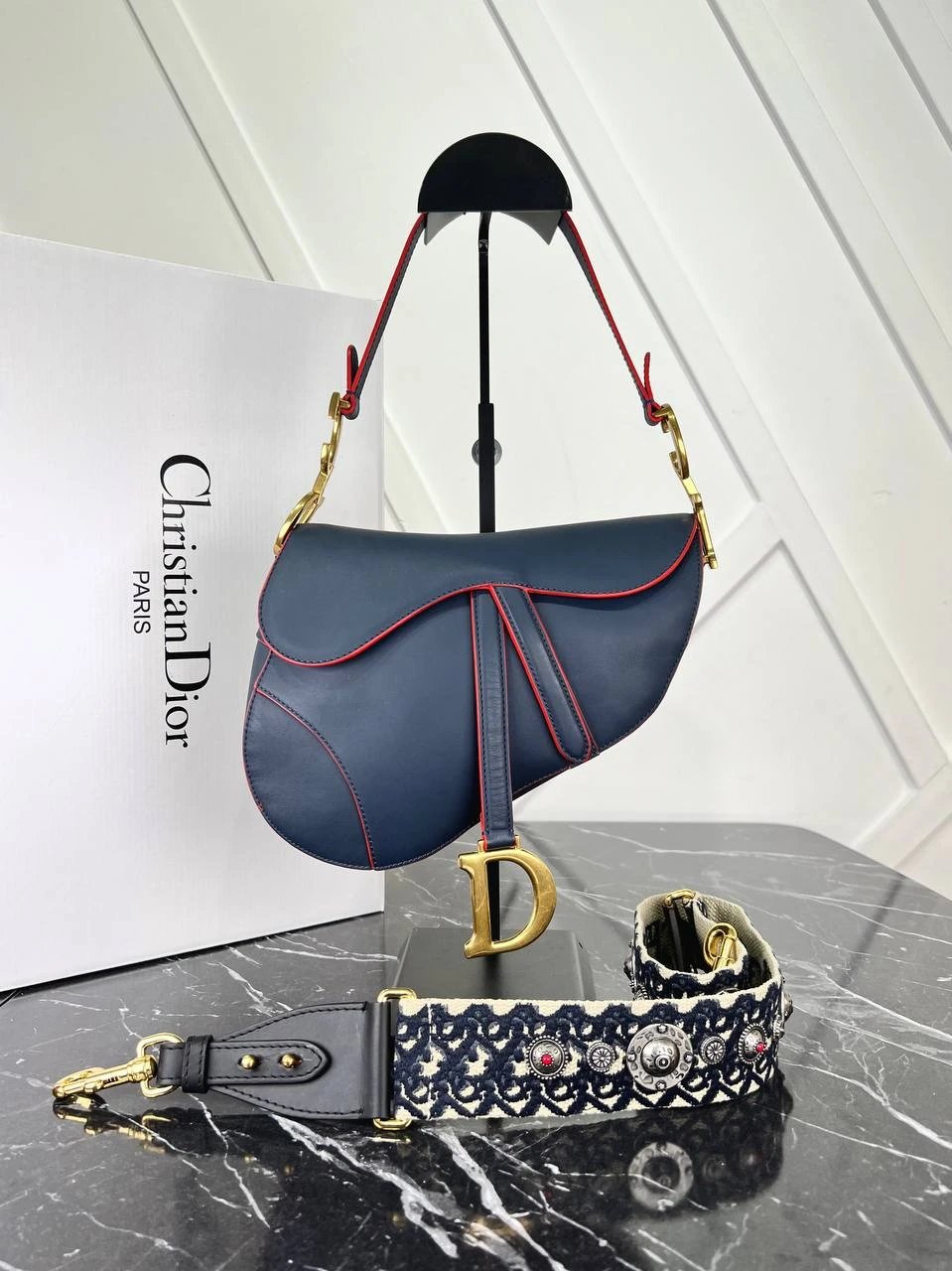 Saddle Bag  - Navy Blue的图片