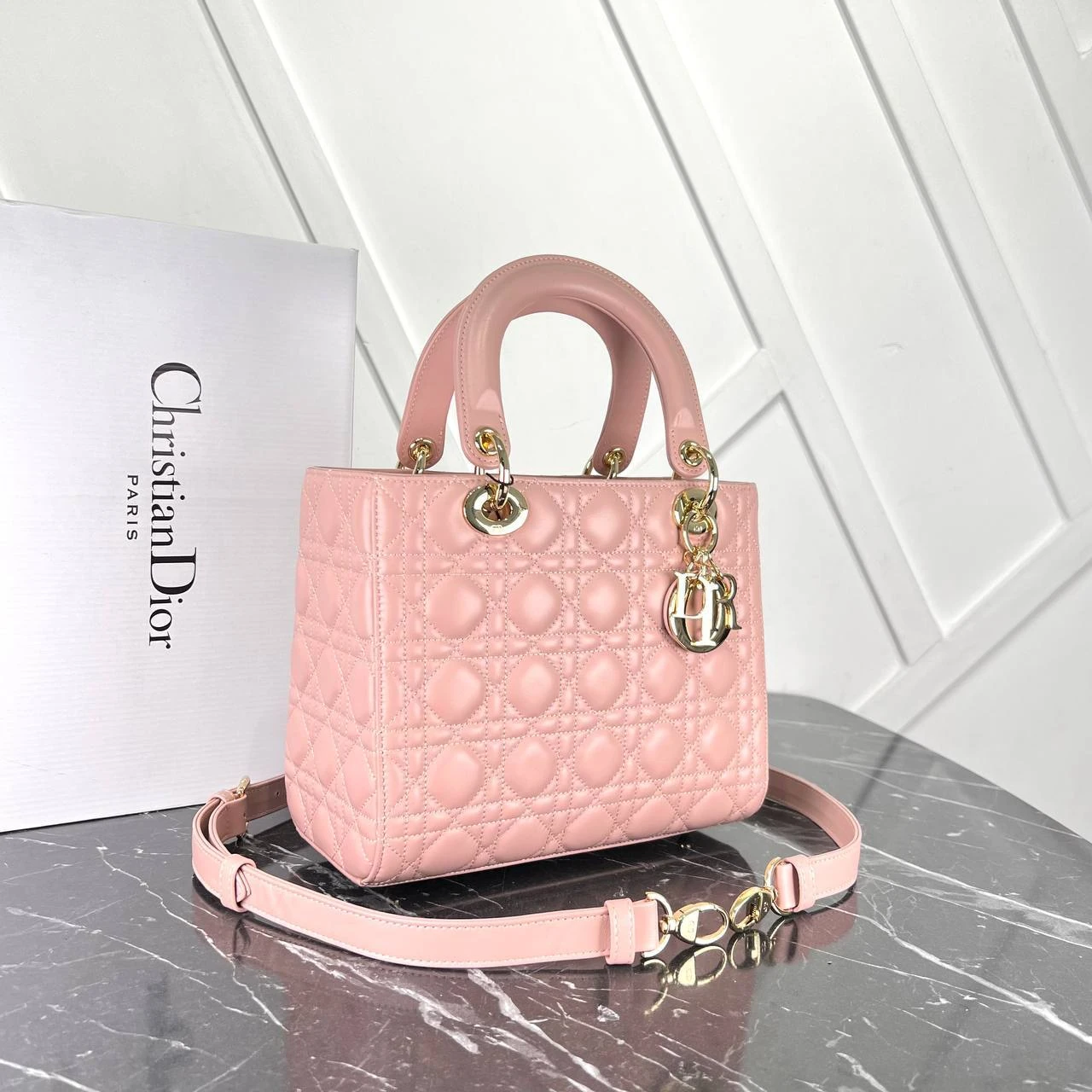 Medium Lady Bag  - Pink的图片