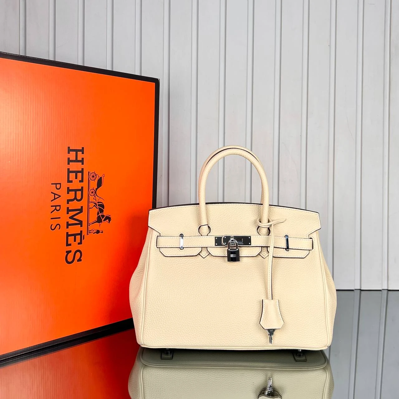 Birkin Bag 30  - White的图片