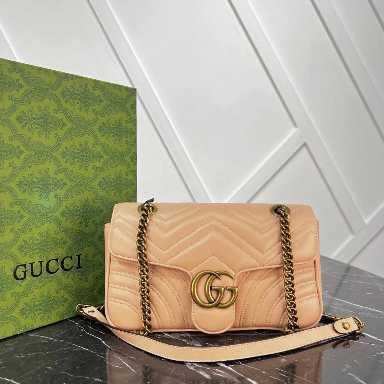 Marmont Bag - Beige的图片