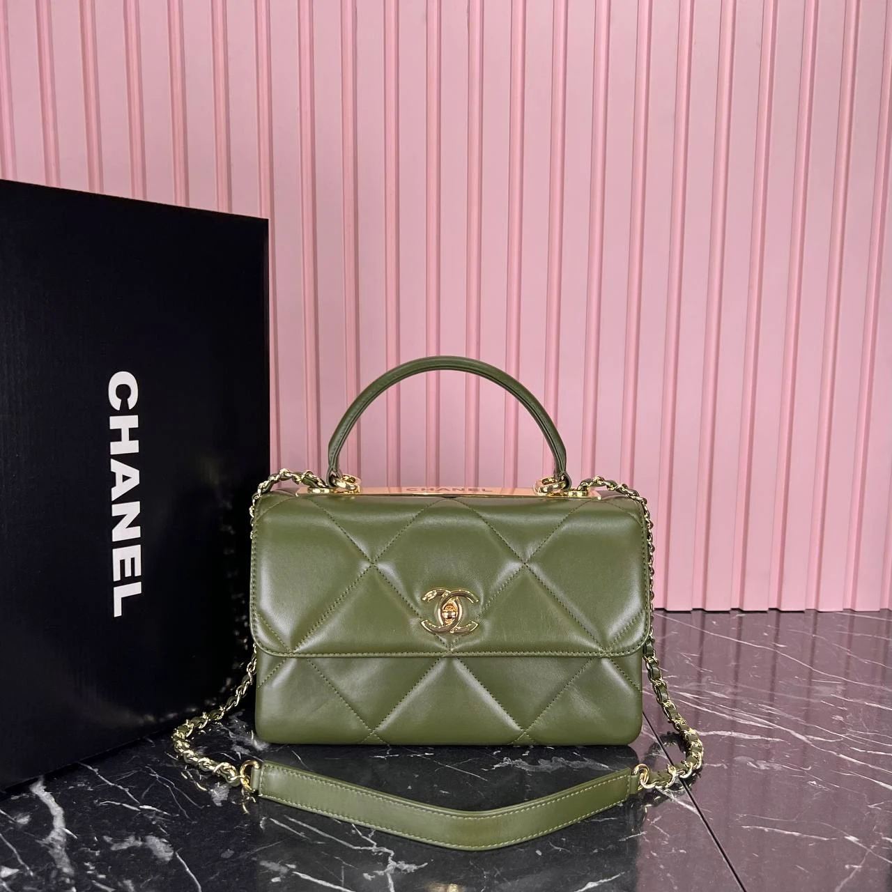 Coco Leather Bag - Green的图片