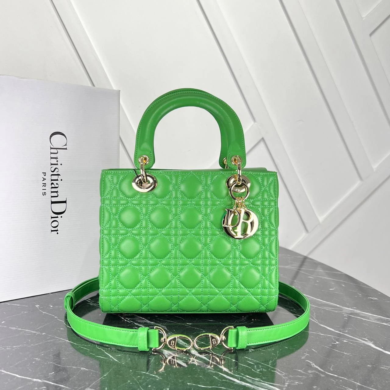 Medium Lady Bag  - Green的图片