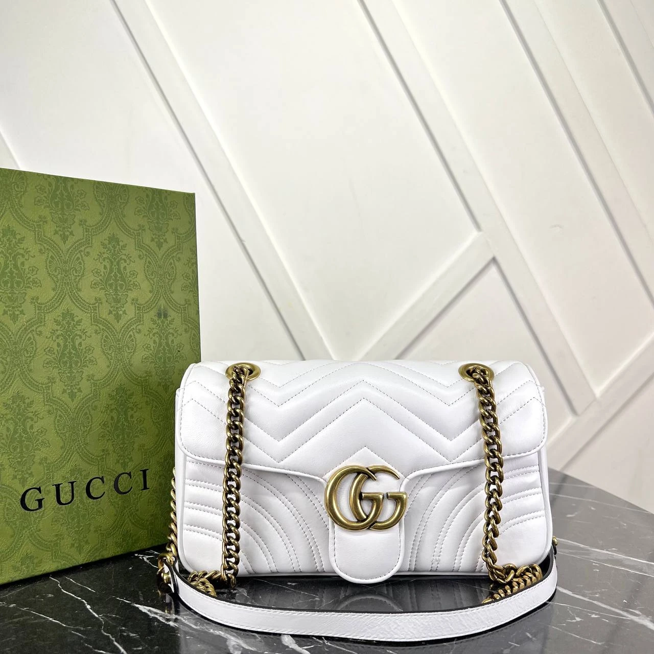 Marmont Bag - White的图片