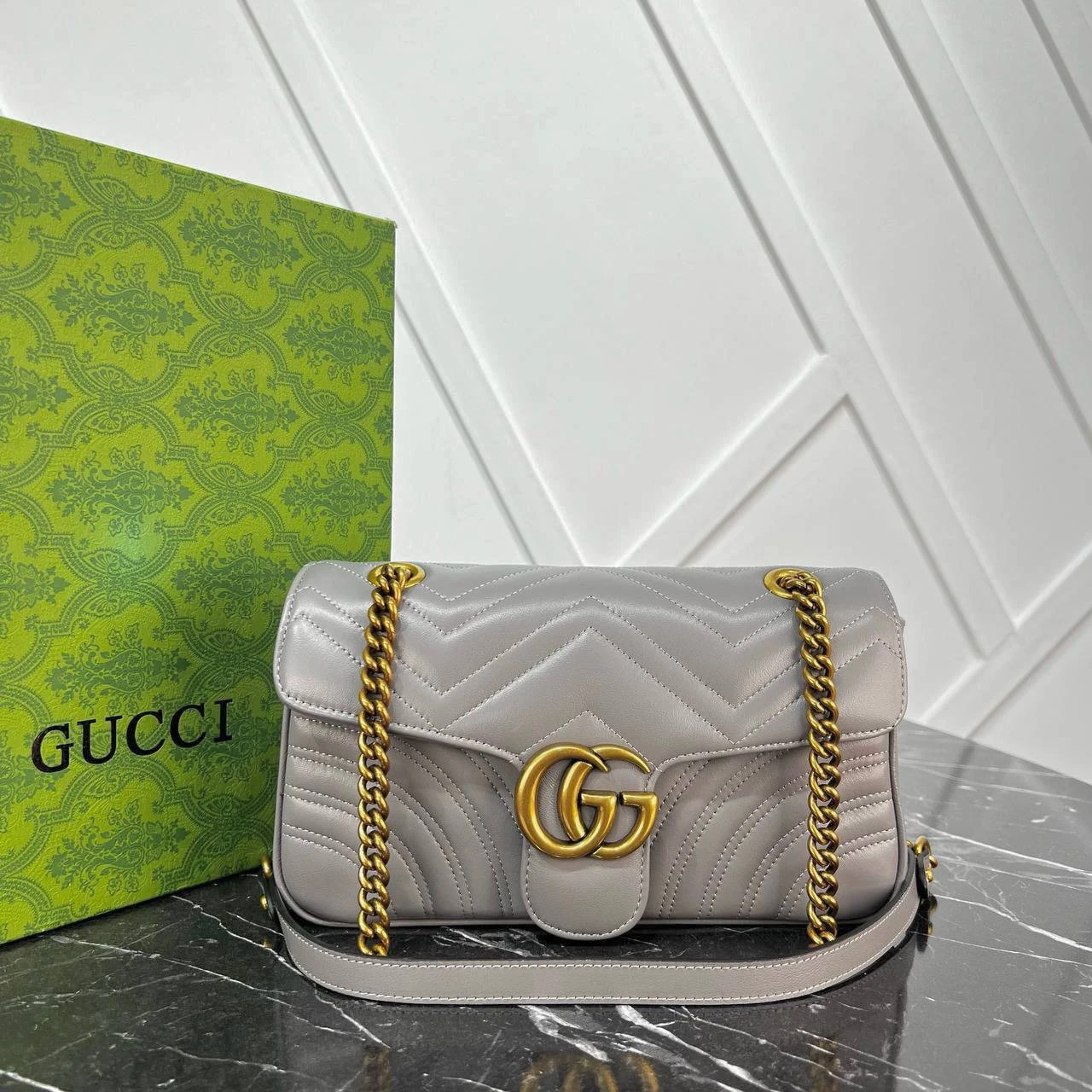 Marmont Bag - Gray的图片